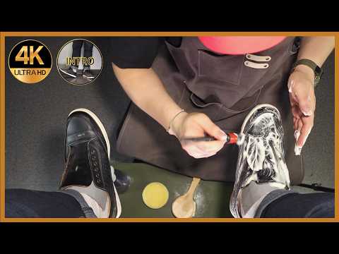 섬세한 구두닦기 ASMR!! From Dirty to Glossy: Mesmerizing Shoe Shine ASMR | 4K Ultra HD