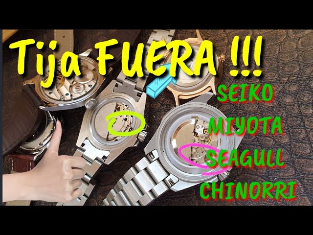 Como sacar la tija en Calibres de RELOJES SEIKO, CITIZEN, SEA-GULL,  CHINORRI DESMONTANDO UN RELOJ - YouTube