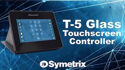 Symetrix T-5 Glass Touchscreen Controller