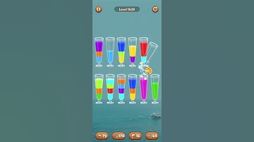 Water color sort level 1629 #androidgameplay #watersortpuzzle #shorts