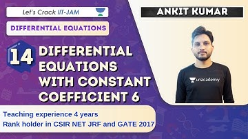 Differential Equations with Constant Coefficient 6 | Target IIT-JAM 2021 | Ankit Kumar