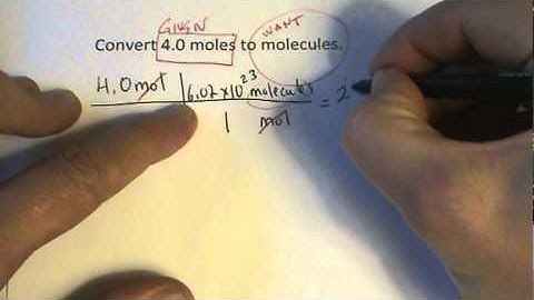 Moles to Molecules Conversion