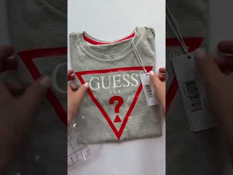 Футболка сіра Guess оригінал XS, видео 1