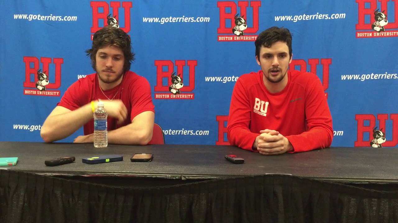 doyle somerby nhl Juniors Doyle Somerby and Robbie Baillargeon after win over Michigan