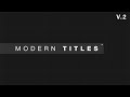 9 Modern Glitch Titles | videohive