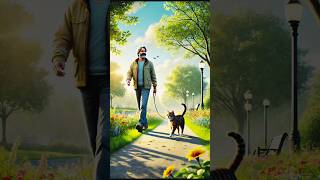 man help a cat #heart #emotional #animation #cat