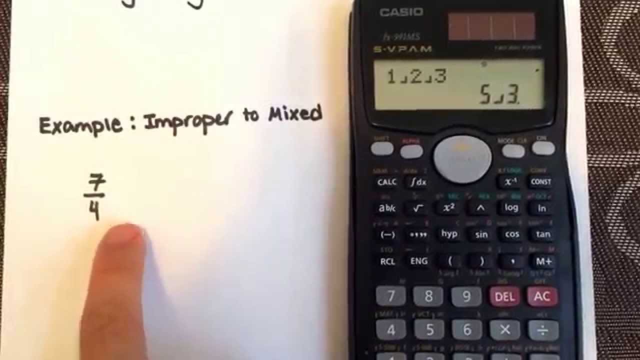 How Do I Write A Fraction On A Calculator