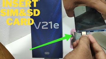 How to insert sim card& SD card in VIVO V21E 5G| Vivo V21e how to insert 2 SIM and SD card together