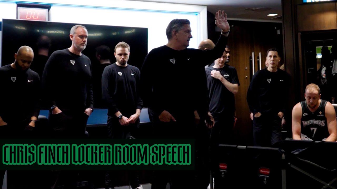 Chris Finch's Locker Room Speech After Minnesota Timberwolves Win Over ...