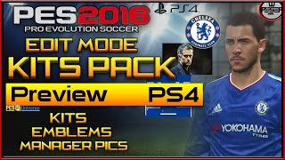 PES 2016 | Kits edit mode tutorial PS4 ONLY!!!