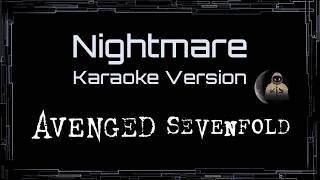 Avenged Sevenfold  Nightmare cc Karaoke  Instrumental