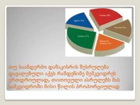 საანდერძო  დანაკისრი ლეგატი სალომე ნარიმანიძე