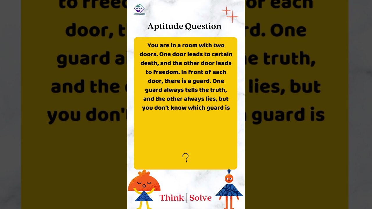 The two doors! Aptitude question. #shorts #aptitudequestions