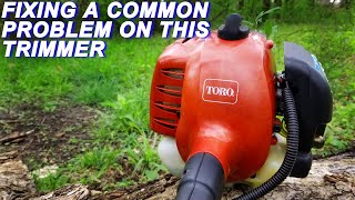 Fixing A Toro Trimmer That Leaks Fuel And Replacing Fuel Lines