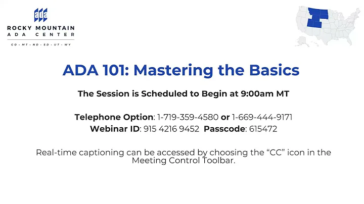 ADA 101: Mastering the Basics