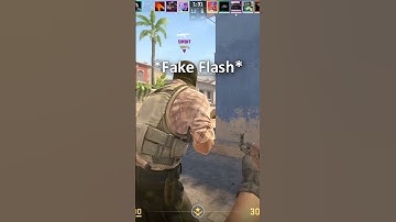 FAKE MID FLASH ON MIRAGE #shorts #cs2