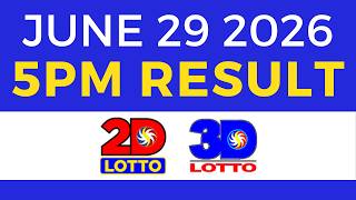 Lotto Result Today 5PM June 29 2026 | EZ2 Swertres PCSO