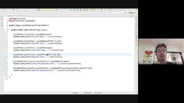 Aula 05 -  As classes LocalTime,  LocalDate e  LocalDateTime