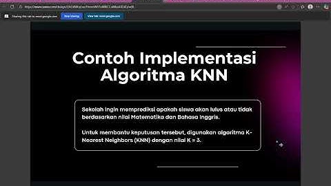 UTS KECERDASAN BUATAN - MENJELASKAN ALGORITMA KNN CLASSIFIER