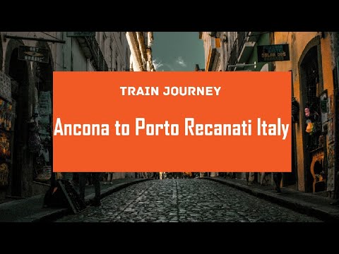 Train journey Ancona to Porto Recanati Italy