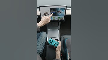 Connecting a wireless game controller to my Tesla Model 3. #shorts #teslagaming #diswoe