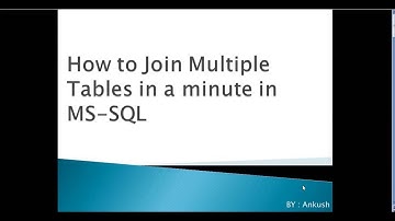 How to join multiple tables in MS SQL