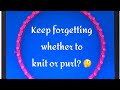 Loom Knitting Hack: Never Forget Whether to Knit or Purl