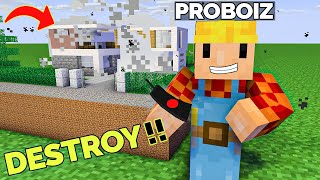 Destroy the HOUSE CHALLENGE in Minecraft