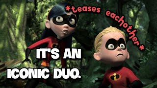 Dash & Violet Parr being siblings for almost 5 minutes straight ❤‍