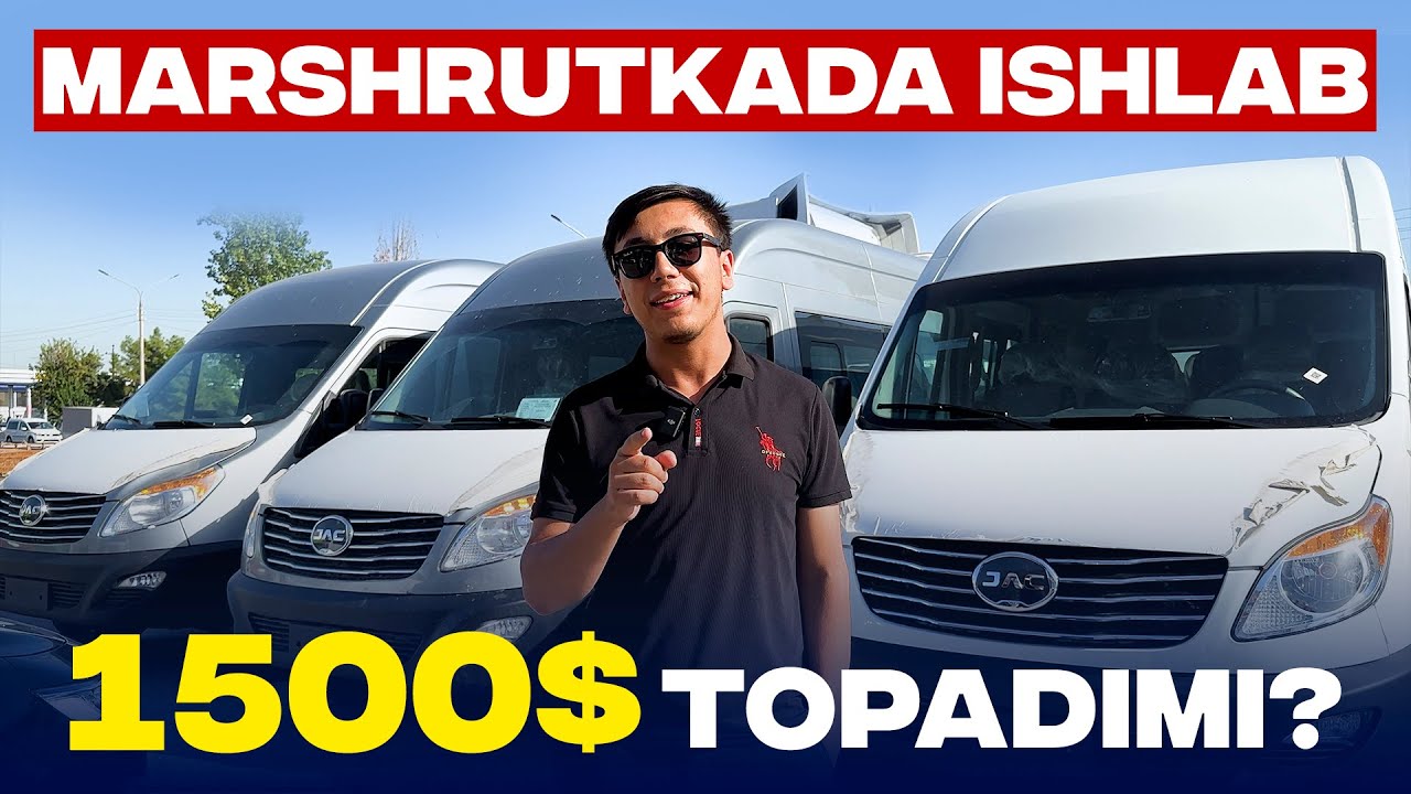 МАРШРУТКА ҳайдаб қанча пул топса бўлади? Йўл киралар ошдими? | Jac Sunray #jac #narxlari