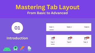 Intro to Material Tab Layout | Mastering Tab Layout | Tranquilly Coding