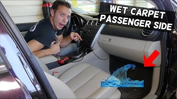 WHY FLOOR IS WET ON PASSENGER SIDE | FLOOR MAT CARPET WET | CAR SMELLS WET
