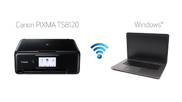 Setting up Your Wireless Canon PIXMA TS8120 - Manual Connect with a Windows Computer
