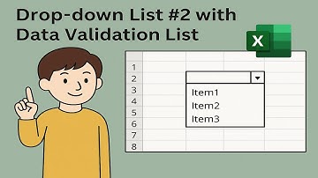 สอน Excel: Drop-down List ทางเลือกที่ 2 (ง่าย แต่!เปลี่ยนขนาดฟอนต์ของรายการไม่ได้)