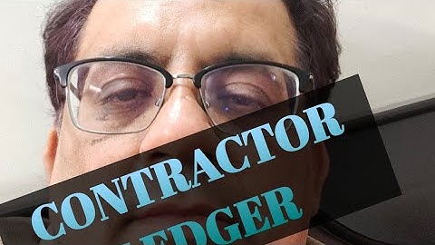 CONTRACTOR LEDGER