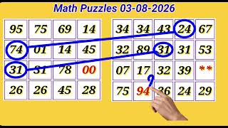 Math Puzzles 03-08-2026 screenshot 1