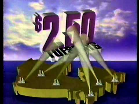 Cineplex Odeon $2.50 Tuesdays 1985 TV ad