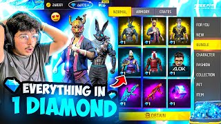 Free I Got New Bunny Bundle In 1 Diamond😍💎From 1 Diamond Store🏪 -Garena Free Fire