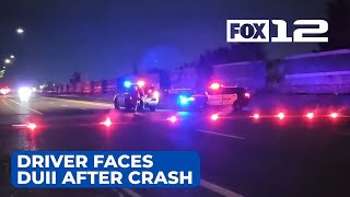 Driver faces DUII, pedestrian hospitalized after crash in NE Portland