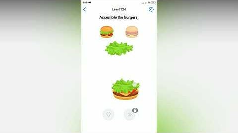 Easy Game - Assemble the burgers - Level 124 solution