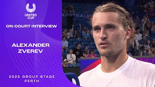 Alexander Zverev s On-Court Interview United Cup 2025 Group E