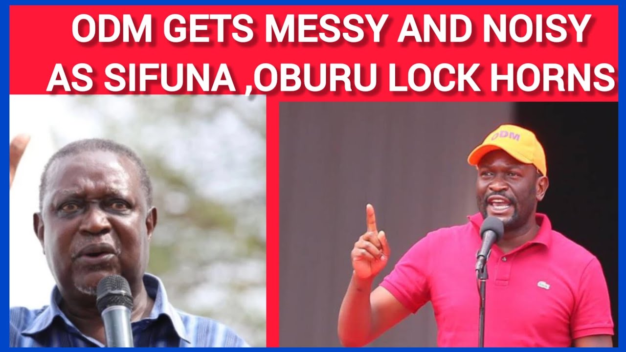 ODM GETS MESSY AND NOISY AS SIFUNA AND OBURU LOCK HORNS ,SIFUNA DEMANDS VOTE ON FUTURE OF ODM