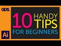 10 Handy Tips | Things to know for beginners Ep7/19 [Adobe Illustrator for Beginners]