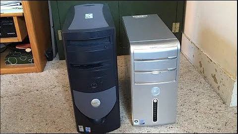 Two Trash-Picked Dell Computers