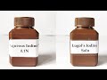 Iodine solution Preparation | Lugol's Iodine | Aqueous Iodine | 0.1N Iodine