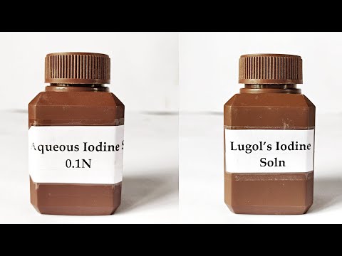 Iodine solution Preparation | Lugol&rsquo;s Iodine | Aqueous Iodine | 0.1N Iodine