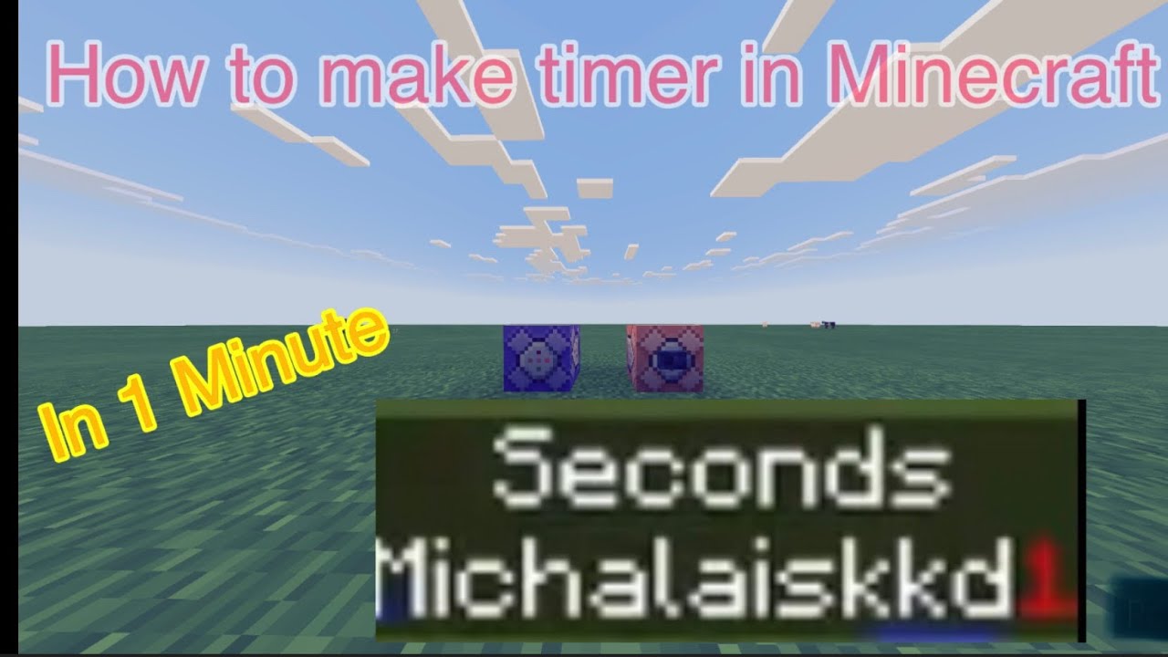 How to make timer in MinecraftTutorial YouTube