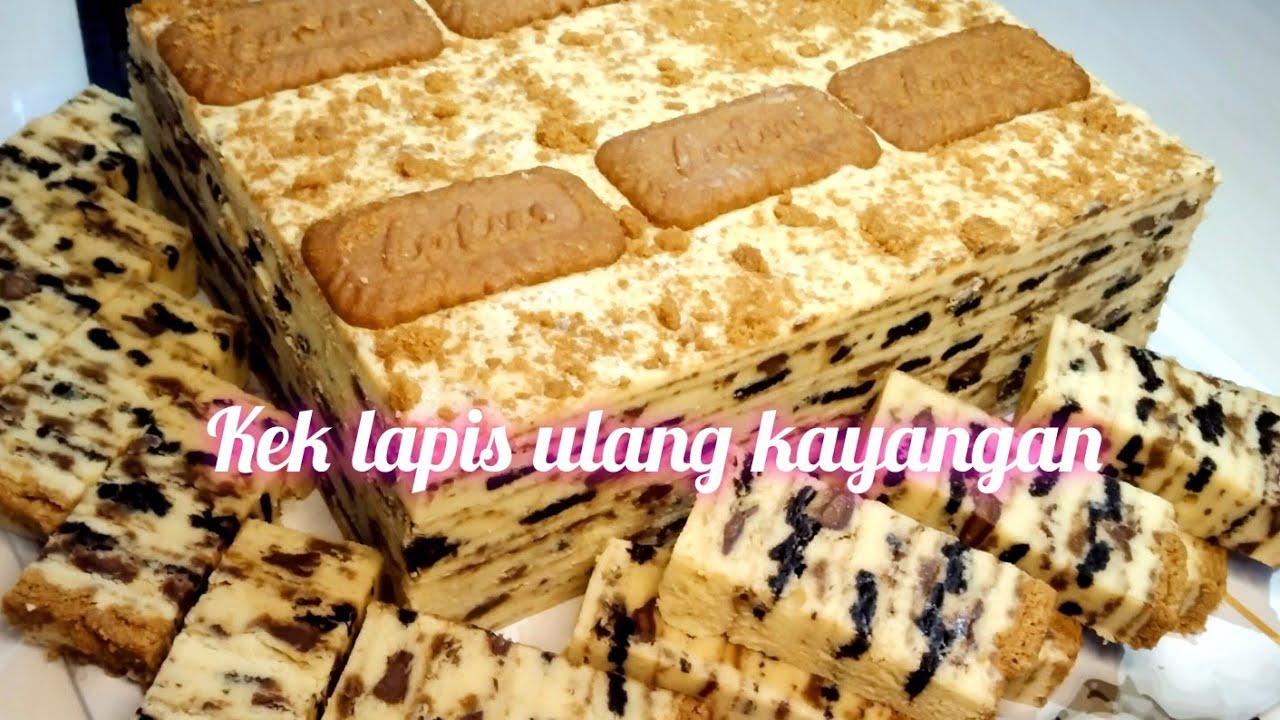 KEK LAPIS ULANG KAYANGAN PREMIUM Lotus biscoff, cudbury dan Oreo