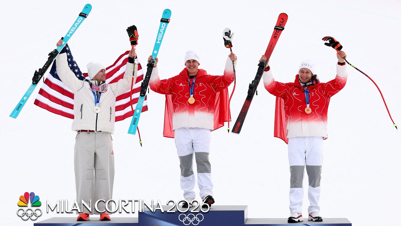 Swiss duo, USA's Ryan Cochran-Siegle take home Super-G medals