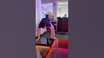 Just a few seconds, and the floor comes alive—let the party begin #leddancefloor #shorts #event